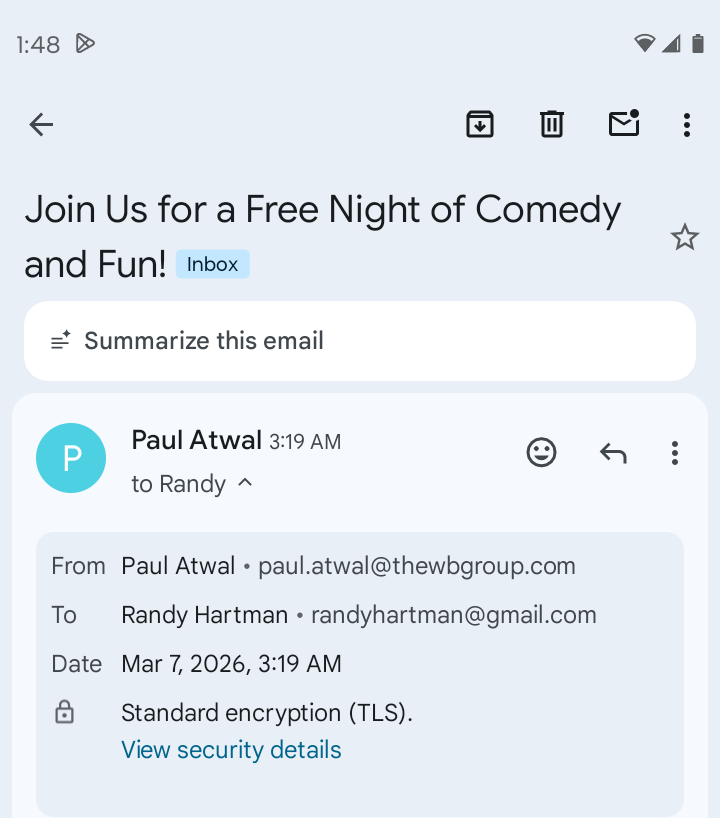 MAlisssandra's tweet photo. Possibly randy hartman 

https://t.co/vQZjthvnB1 

date night comedy show 3-28-26 https://t.co/S1VGRQsDv3