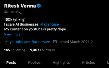 Ritesh Verma tweet media