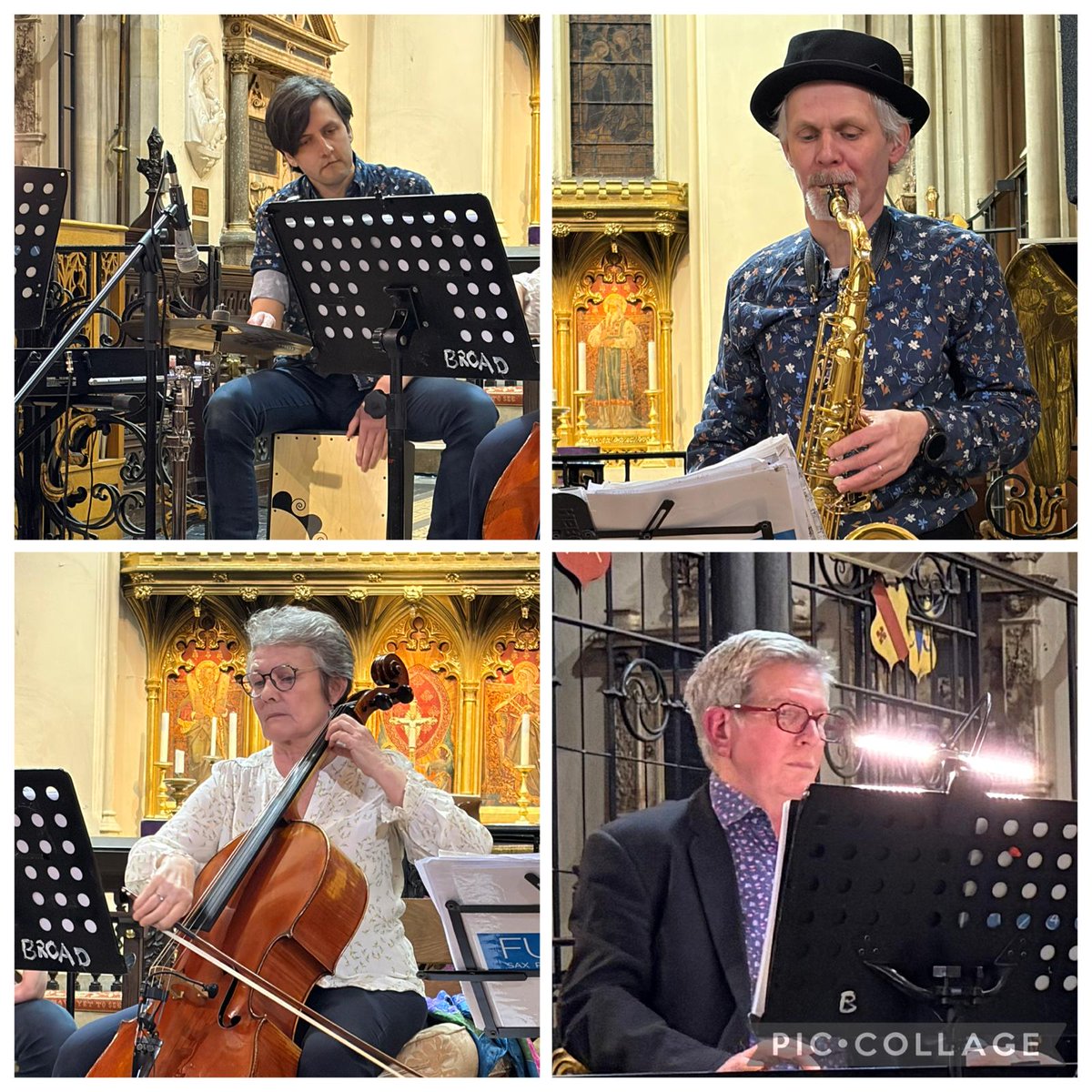 FuzionFour's tweet photo. A lovely gig last night in the Music by the Bridge series at @AllSaintsFulham 
There was an especially attentive and appreciative audience. A joy to perform there. https://t.co/mob2ZCaFDM
