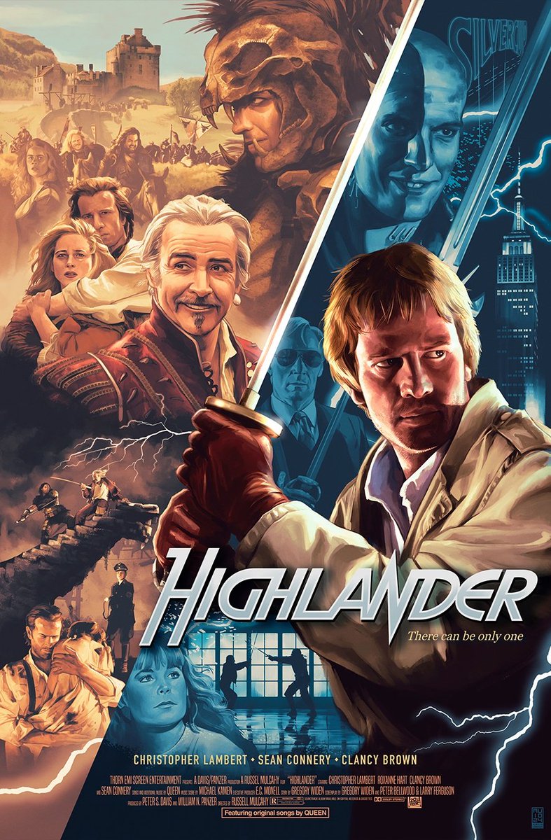 au_lorenzo's tweet image. HIGHLANDER is 40 today!!Here’s my poster!
Hope you like it!
#Highlander #ThereCanBeOnlyOne #PosterArt #Illustration #AMP