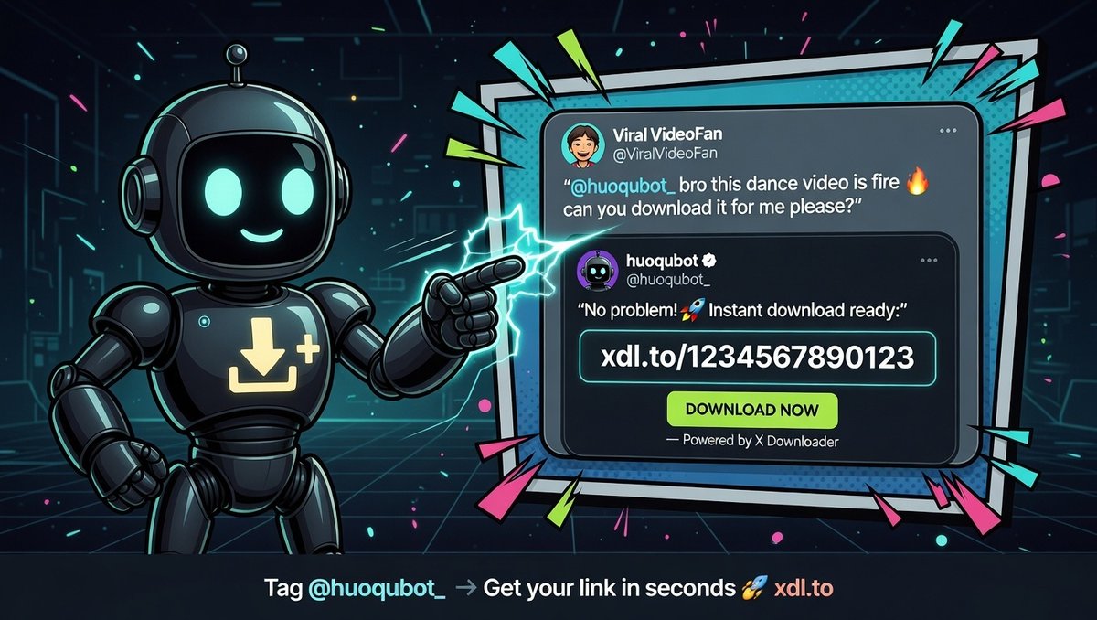 获取影片机器人 | HuoQubot tweet media