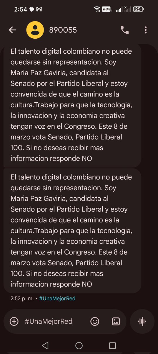 Que pasa con la candidata María paz Gaviria candidata al partido liberal ?así violan los datos y la ley delbi dará? Sí, como candidatos violan la ley, no me imagino cómo será de senadora..