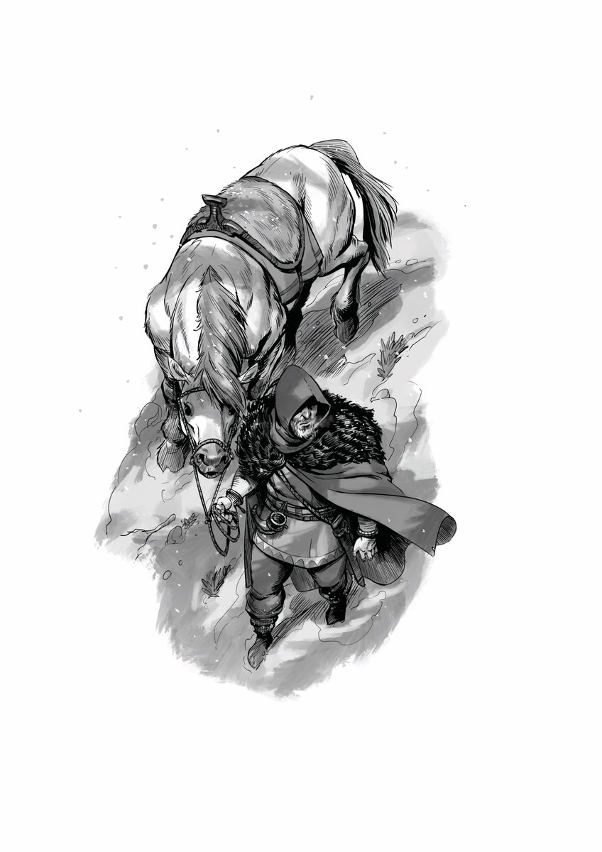 HazemAm55596440's tweet image. A wordless #viking fantasy comic I made loosely inspired by the Norse saga of the Volsungs. You can read the whole thing on my Artstation profile (link in my bio)