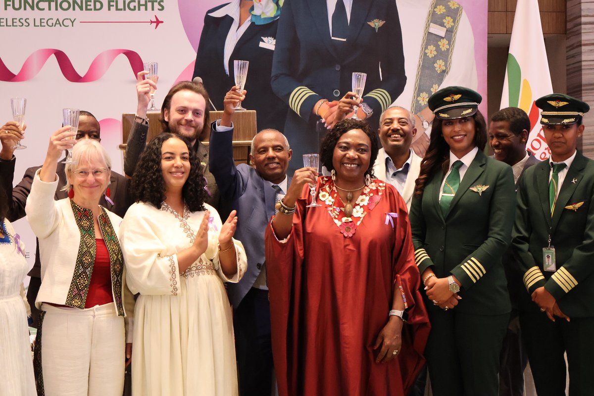 JennetKem's tweet photo. This initiative highlights the vital contributions of women across the aviation industry&amp;demonstrates the impact of women’s leadership in a sector traditionally dominated by men, while reaffirming @flyethiopian  strong commitment to advancing gender equality &amp; leading by example. https://t.co/x8Ar7n6qYK