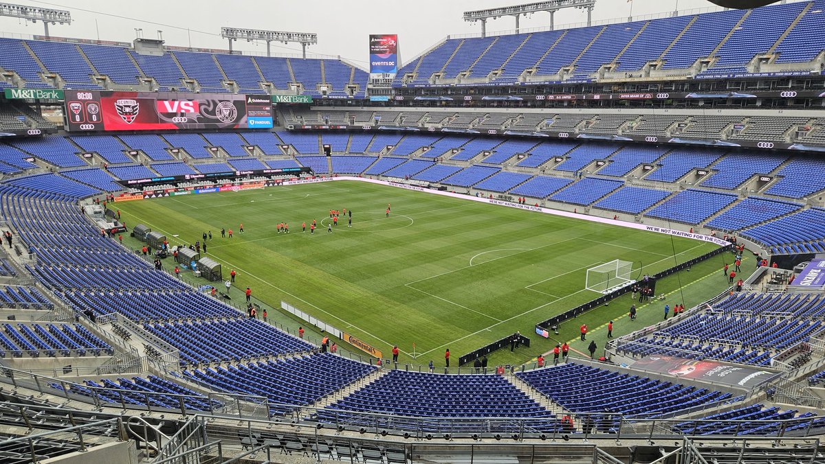 On location at M&amp;T Bank Stadium in Baltimore where <a href="/dcunited/">D.C. United</a> will "host" the 2025 MLS Cup Champions <a href="/InterMiamiCF/">Inter Miami CF</a>. 

Lineups to come shortly. #Messi