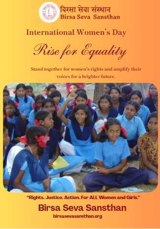 BirsaSeva's tweet photo. 🌸 On International Women’s Day 2026, Birsa Seva Sansthan stands for Rights. Justice. Action. for all women and girls
Empowered women build stronger, inclusive, and resilient communities. Let’s act today so no woman and no girl is left behind. ✨
#InternationalWomensDay2026 #SDGs https://t.co/Tf4LWZKbJS