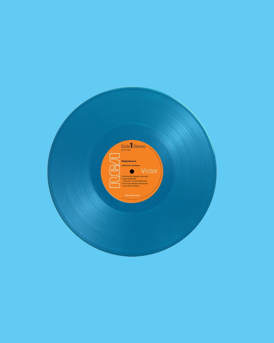 JeffersonAirp's tweet photo. VOLUNTEERS, the fifth studio album from Jefferson Airplane, is available now as a limited edition of 2,000 individually numbered copies on blue vinyl! 🔵

Featuring the title track “Volunteers” and “We Can Be Together,” VOLUNTEERS was ranked #373 on Rolling Stone’s 500 Greatest Albums of All Time.

Available exclusively in Europe 🇪🇺 Get yours here: https://t.co/Q0oekmPea3