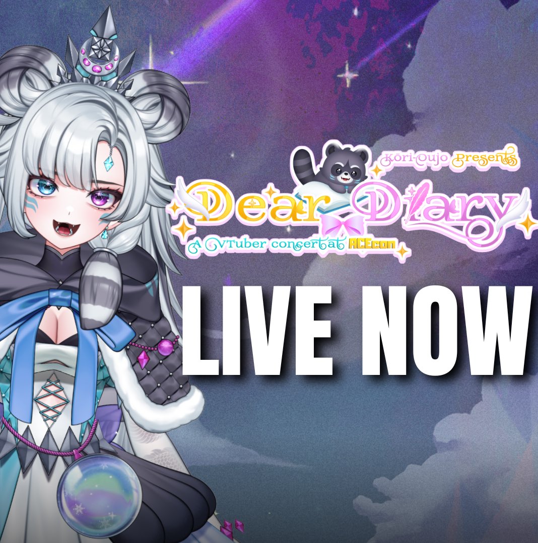 korioujo's tweet photo. ‼️LIVE NOW‼️Dear Diary concert!!📚🎶 

#DearDiaryACE

Please give a bunch of love &amp; support to your local libraries this month! LETS DO THIS!

🔴https://t.co/fzLGTdf5WV https://t.co/BcwblBgslG
