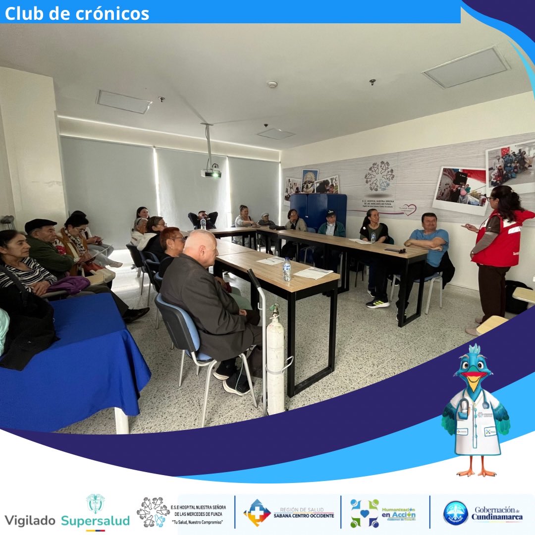 ese_las's tweet photo. Hoy se llevó a cabo una nueva jornada del Club de Crónicos, un espacio diseñado para el acompañamiento, aprendizaje y bienestar de nuestros usuarios, donde a través de diferentes actividades se promueve el autocuidado y la adopción de hábitos saludables. https://t.co/z0jrTeAR95