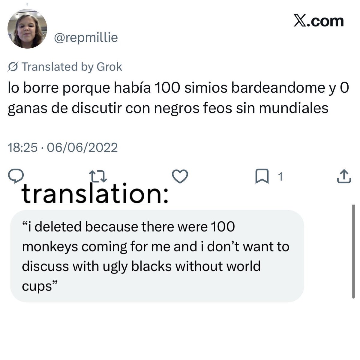 i have no idea why this vile racist has 2k+ followers but ima need everyone to unfollow and report STAT