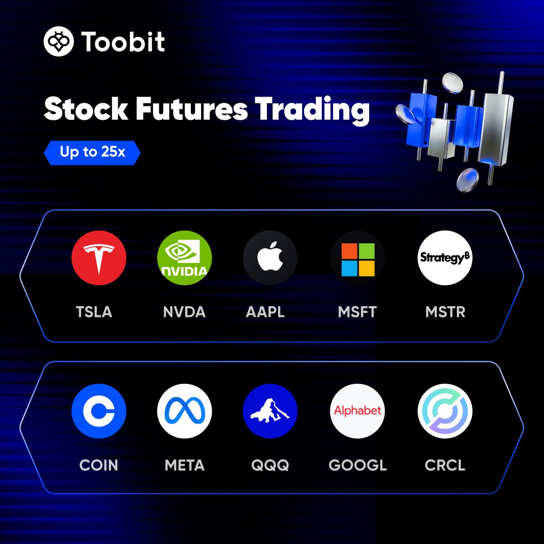 Access global stock markets with ease - Toobit Stock Futures are officially live! 💥 Trade U.S. stocks directly on a crypto-native platform. 

Join 👉 bit.ly/3M6gNmd

Learn more 👉 bit.ly/3NYuCnj

#StockTrading #ToobitFutures