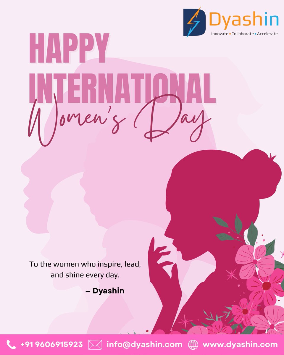 DyashinT18809's tweet image. Dyashin wishes every trailblazing woman a Happy International Women's Day!She innovates. She collaborates. She accelerates. 
The world runs because she never stops.
Here's to her, today and every day.
Team Dyashin
 dyashin.com #IWD2026 #WomensDay #Dyashin #WomenInTech