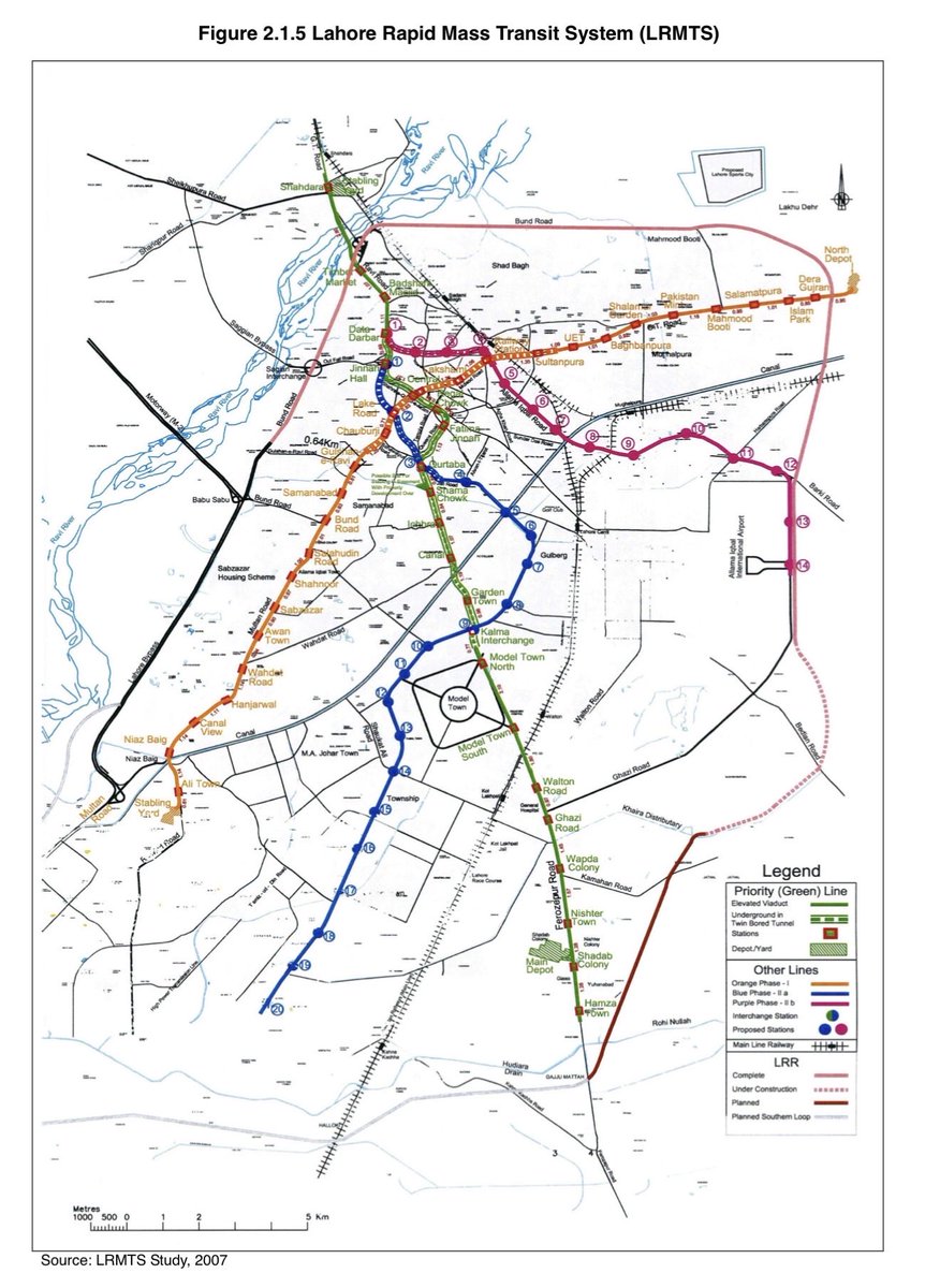 alithekazmi's tweet photo. @ZubairKhanPK All these lines, in some shape or form, have been part of Lahore's mass transit plan for at least the past 15 years or so. https://t.co/Hfypv3jixM
