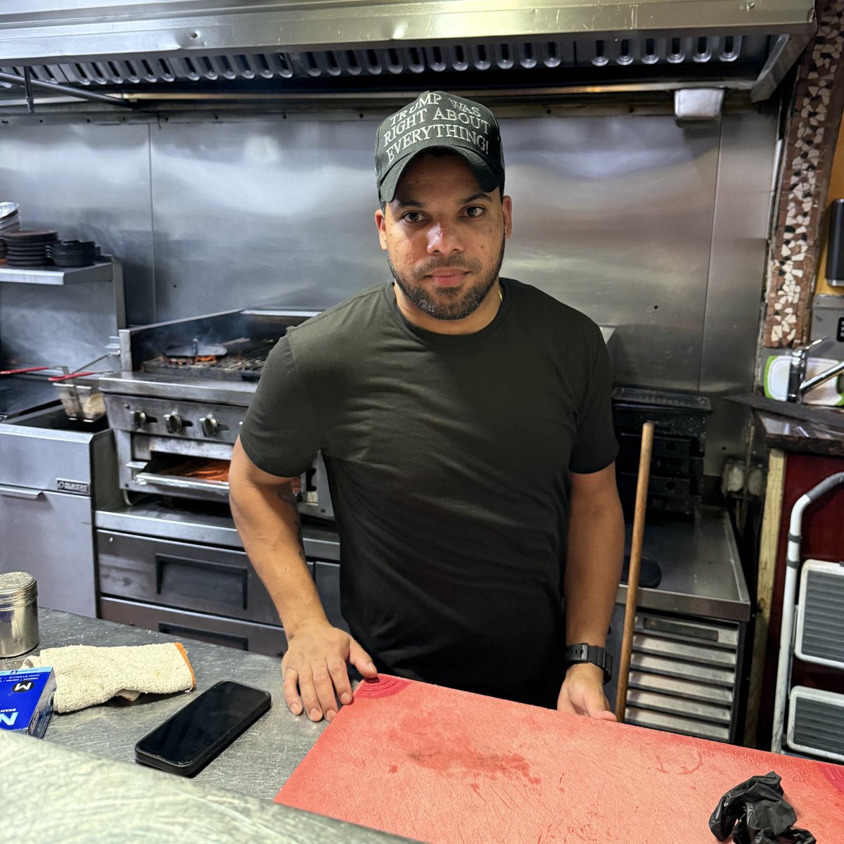 Came to eat a juicy steak and the chef is wearing a “Trump was right about everything” hat. 

I LOVE LIVING IN MIAMI!