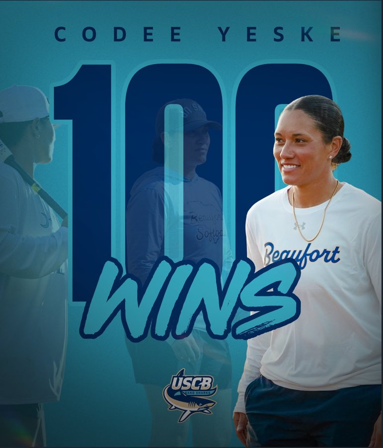 𝟏𝟎𝟎 𝐖𝐈𝐍𝐒 🌟

Congratulations to Head Coach Codee Yeske for gaining her 100th career win! Many more to come, Coach! 

#FUGF | #FinsUpForever