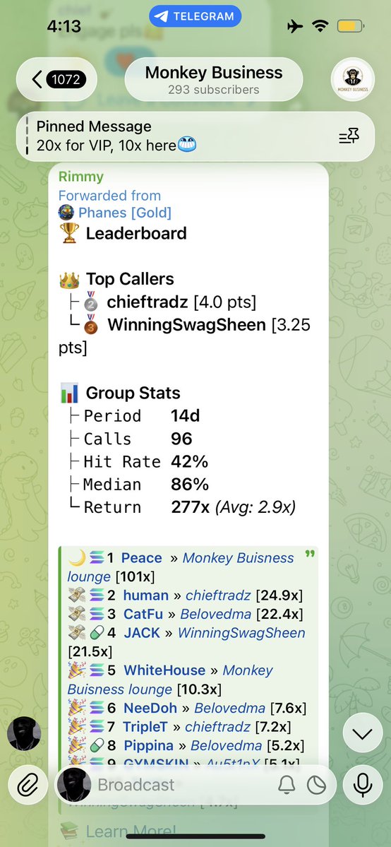 Show me a better free chat

All called for FREE in :

t.me/MonkeyBuisness…