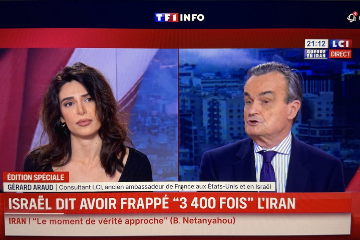 Jack_Bbt's tweet photo. Negzzia est en train d’engueuler @GerardAraud sur @LCI au sujet de l’Iran en lui disant clairement qu’il n’y connaît rien.

Cette femme est incroyable ! https://t.co/317rNWpJAr