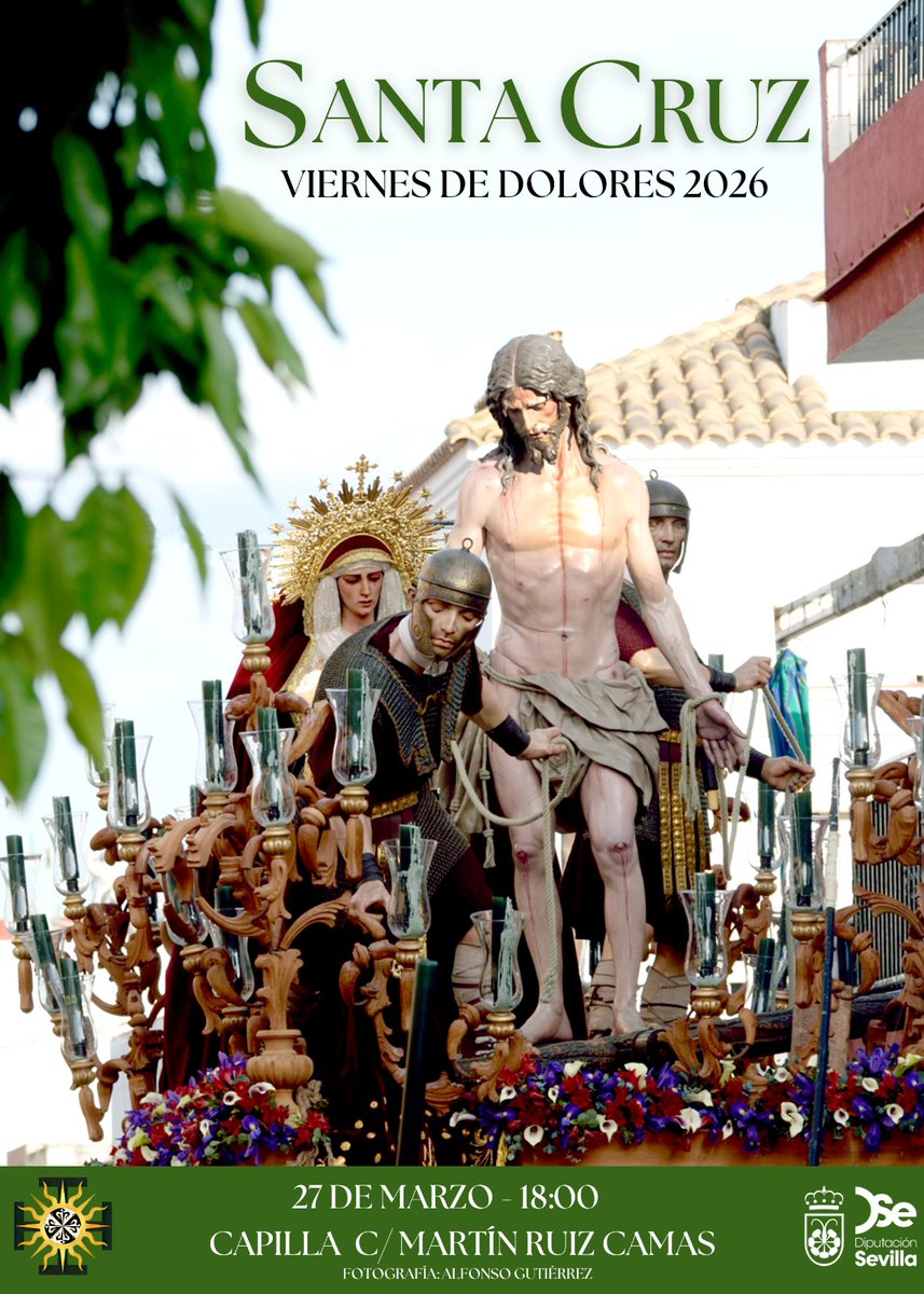 🟢⚫ Cartel del Viernes de Dolores 2026

🔗 hdadsantacruzcamas.com/2026/03/cartel…

✍🏻 #triduocaridad26 #Cuaresma2026 #ViernesdeSantaCruz #verdeynegro #TDSCofrade