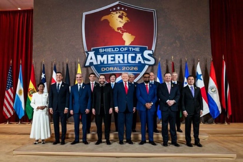 MARADIOFM's tweet image. #Sommet du Bouclier des Amériques convoqué par le Président @realDonaldTrump ce samedi en Floride.Les Leaders de la région invités par le Président Trump ont signé une proclamation s’engageant à démanteler les cartels et les organisations  terroristes étrangères opérant sur le