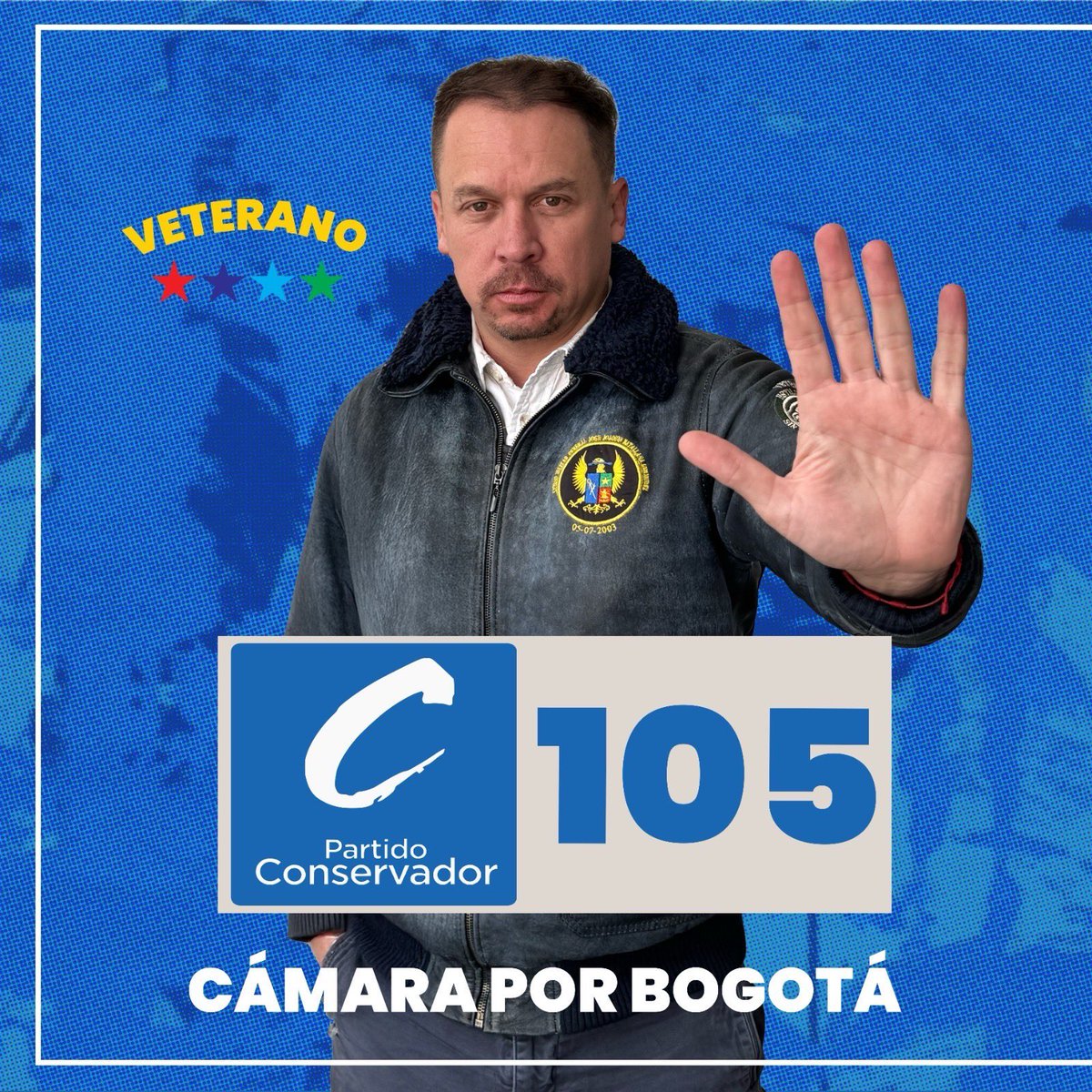 DerechoAutonomo's tweet photo. @GustavoBolivar Firmés por la patria🪖

🟡🔴Bogotá vota  cámara de representantes por Bogotá Número 1️⃣0️⃣5️⃣.  🔵
🗳️ partido conservador 🪖🗽🇨🇴 https://t.co/bHgQKyQirY