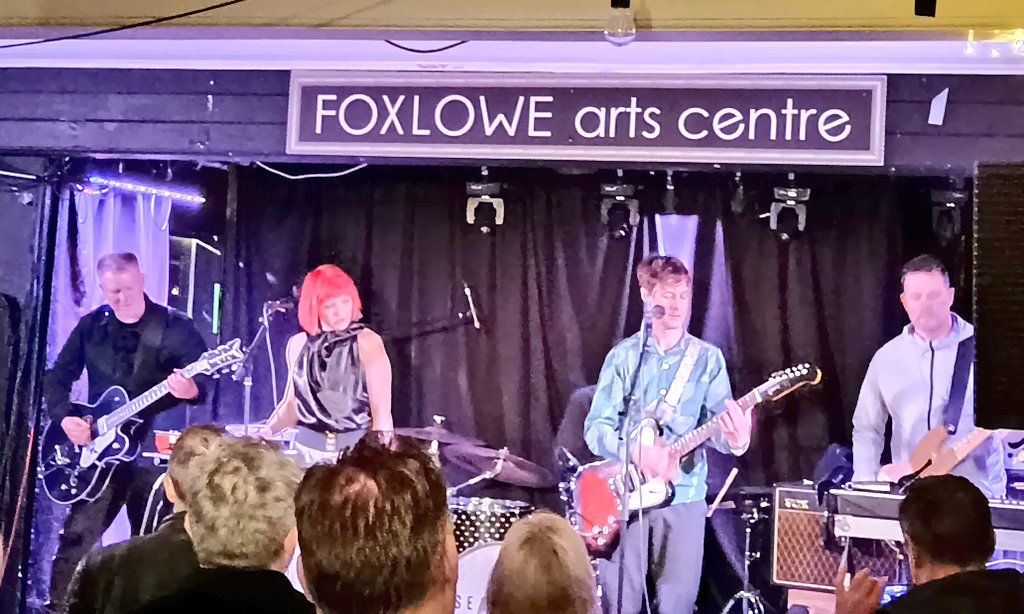 Polewka123's tweet photo. Back out gigging. The superb @SeaFeverBand at @FoxloweArts tonight. https://t.co/9ZqpOqed3G