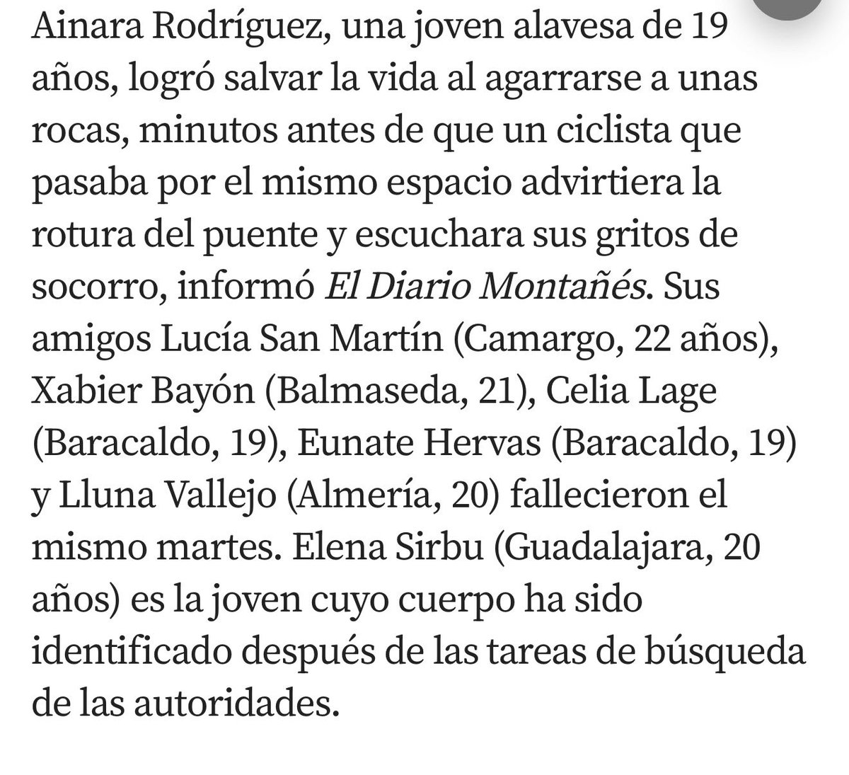 kirytekantaba's tweet photo. @_esthersanz @RafaMor49 Se han muerto seis chavales, SEIS: Y vosotros toda la semana con una denuncia falsa: https://t.co/7koBOfnD1a