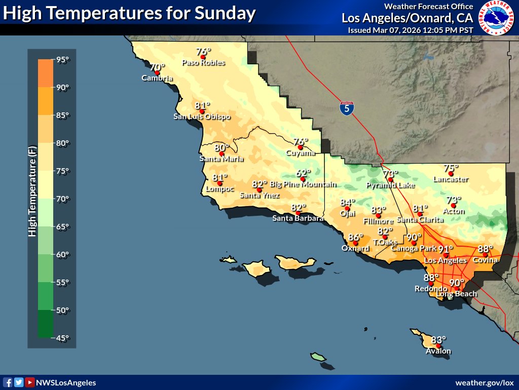 NWS Los Angeles tweet media