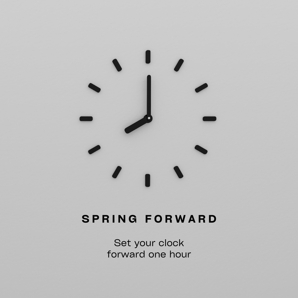 SimplySocialMI's tweet photo. ⏰ Friendly Reminder: It’s Time to Spring Forward!

Don’t forget to set your clocks ahead one hour! While we may lose an hour of sleep, we gain longer, sun-filled days—perfect for enjoying the outdoors, evening walks, and extra daylight to be productive.

How are you making the most of the extra sunshine? Let us know below! ☀️