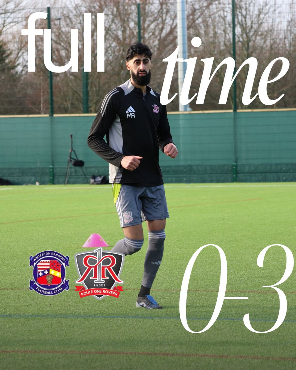 R1_Rovers's tweet photo. FULL TIME | AWAY WIN ✅

Winterton Rangers 0–3 Route One Rovers

⚽ Thompson 23’
⚽ Thompson 50’
⚽ Khan 85’

A dominant performance and a big three points for the Rovers! 🔴⚫ https://t.co/7QPNcQ73wL
