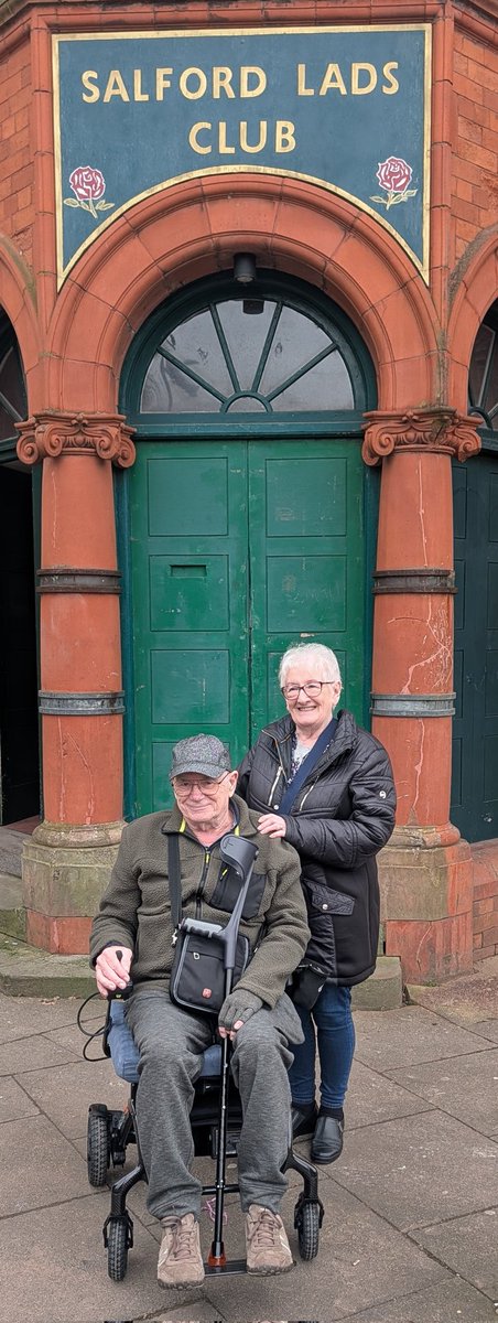 millymollyf's tweet photo. @salfordladsclub thank you so much for all your kindness shown to my dad, and all of us ,  today 😍 68 years since he was last in the Lads club ! We will definitely be back ❤️ it made his day #salfordlad https://t.co/anhi55cALi