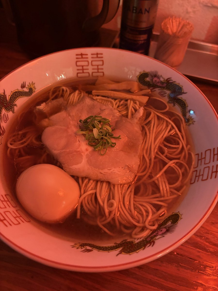 立川　屋台ラーメン@立川
特製ラーメン🍜🥚

#立川
#ラーメン
#屋台ラーメン
#ビアホール
#菅野製麺所