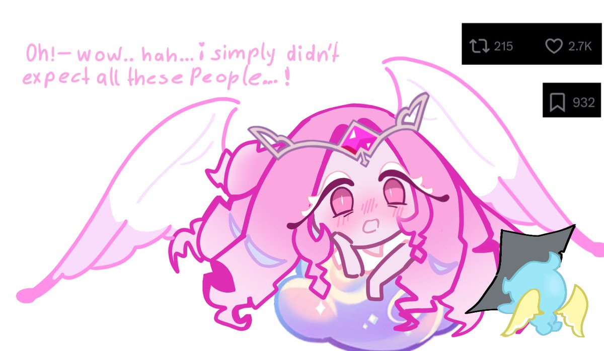 #eternalsugarcookie #cookierunkingdom 
#fuckingcrkfaggot

she's quite shocked!
