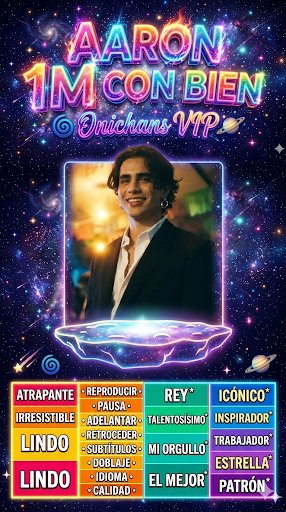 Vamos con todo 

Palabra + frase 

AARON 1M CON BIEN