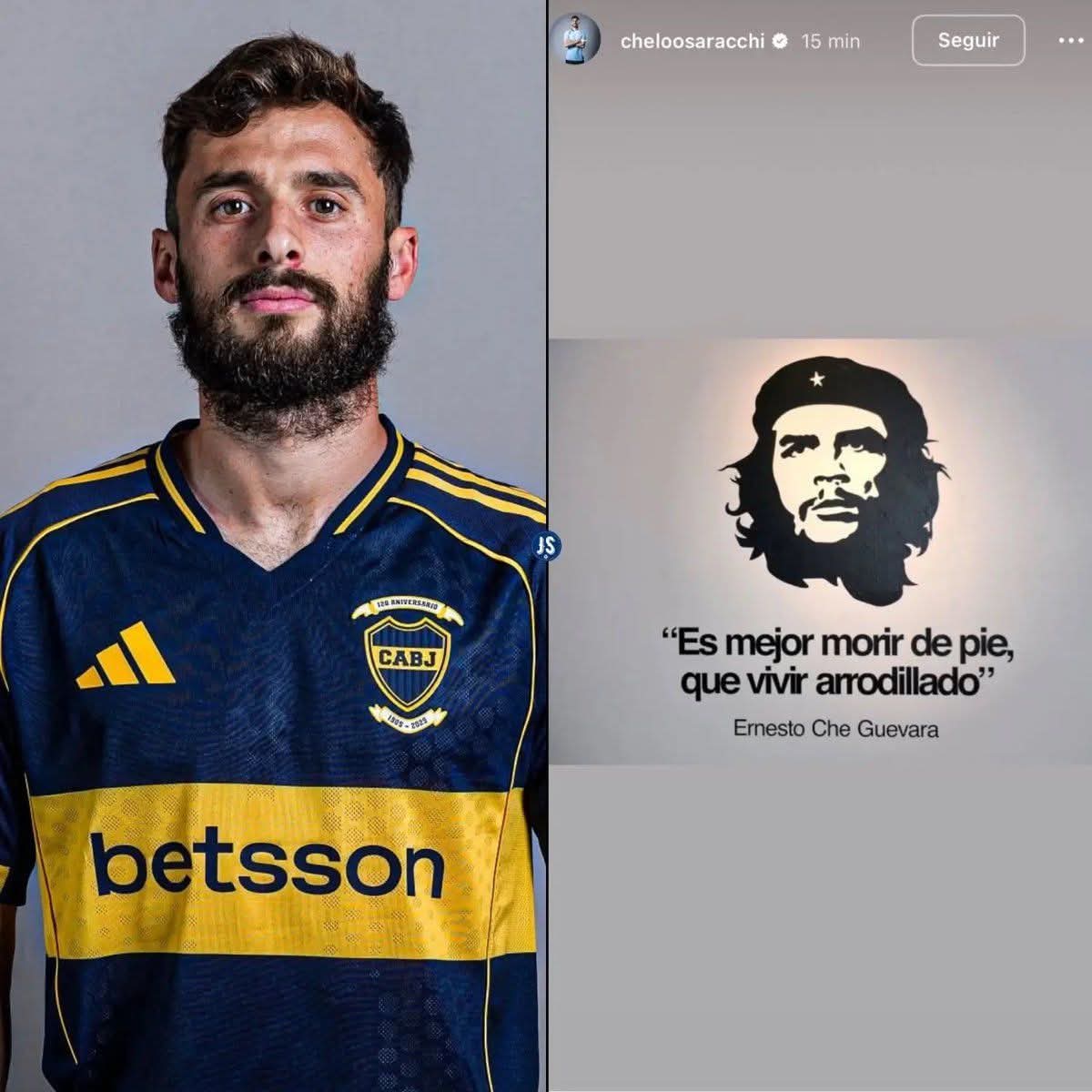 El jugador uruguayo del Celtic Marcelo Saracchi, sobre la polémica del apoyo de Messi a Donald Trump: "Es mejor morir de pie que vivir arrodillado."