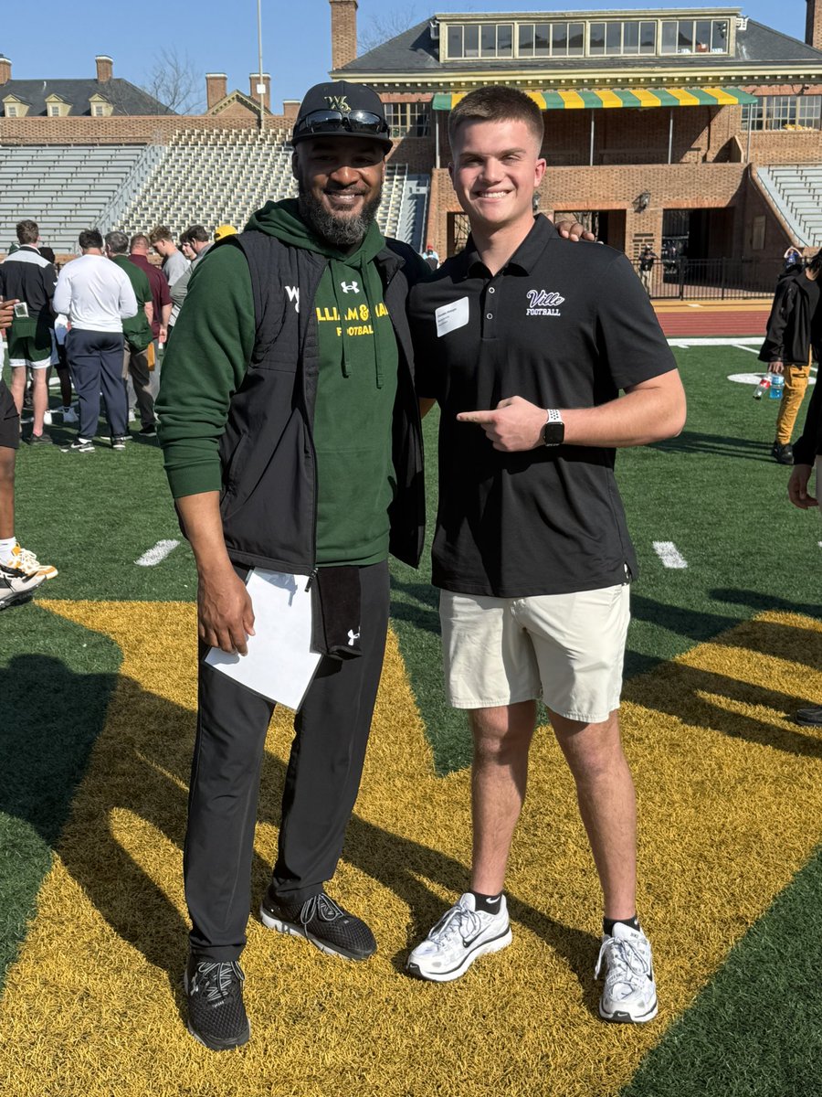CamdenMetzger12's tweet photo. Had a great time @WMTribeFootball thanks for talking to me @CoachPerryJones and @CoachB_Randall. Looking forward to being at camp in the summer @CoachMikeLondon @homeboyz7v7 
@undefeatedqbt  @mdotbell_  @804Varsity @WillVapreps @mvillehighfb @sixstarfootball @PrepRedzoneVA @TheRVASportsNet @robkingscouting @VilleAthletics @RivalsHS @Stumpf_Brian @KhrisMartin2024 @GoLions1934 @carljfred @aleceberle54 @QBUniverseQBU @QBHitList
