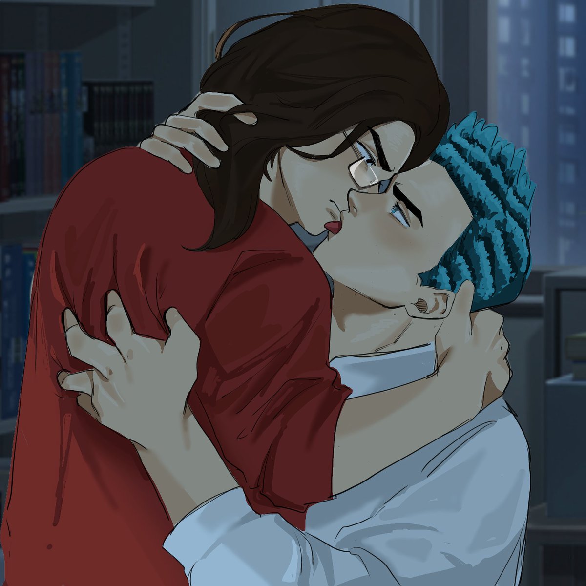 dannylongdan's tweet image. Another comm for my lowk fav ver of Dan-Loo!! Bitter s/i after Jean-Loo's ghosting. Couldn't decide between hesitant or bold JLP so I asked for both :p Think I prefer the 1st one, only by just a little

Art by Louis Dungca (FB)
[#jeanloo #jeanloopissoir #dateeverything #yumeship]