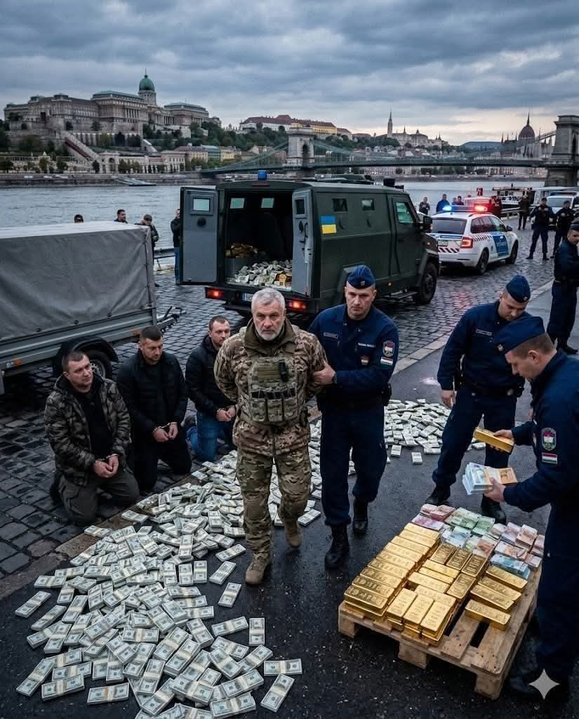 Il video mostra veicoli blindati carichi di denaro contante che trasportano 40 milioni di dollari,💸 35 milioni di euro e
 9kg d'oro attraverso l'Ungheria verso l'Ucraina. Tra i prigionieri c'era un ex generale dell'intelligence ucraina.