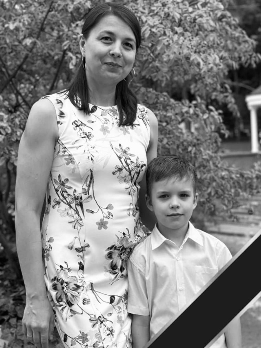 A primary school teacher and her nine-year-old son were among 11 people killed after a Russian missile slammed into a residential building in Kharkiv overnight on March 7.

Russia keeps striking civilians.
Ukraine keeps burying its people.