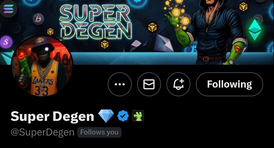 msjojos's tweet photo. Saturday growth VIBES fam!🔥

F0llow @SuperDegen

He f0llows back ASAP👌

Reply 'Done' after we f0llow you ✌️ https://t.co/eUhpqMEeEA