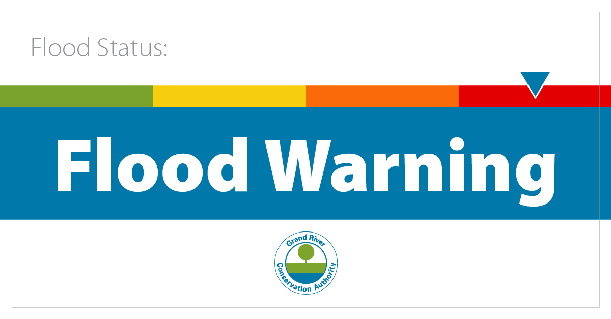 grandriverca's tweet photo. GRCA Flood Message #2 - Combined Flood Warning and Flood Watch issued: https://t.co/lj7Y9zFFe7

#ONFlood https://t.co/E3UPQWOU0h