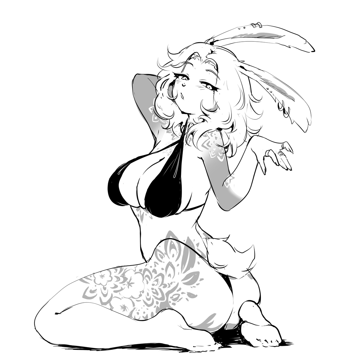 BlaireVT's tweet photo. ffxiv viera's make my brain so happy :) 
I love tall bunny mommies :) https://t.co/MF7e5GmAnd