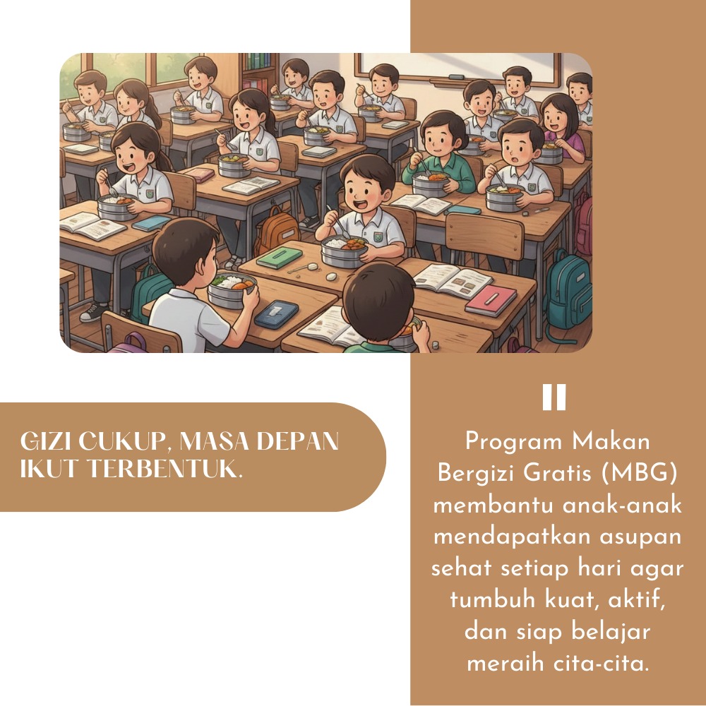 _emaskalteng's tweet photo. Tubuh kuat, otak makin cepat ingat! 🧠⚡ #MakanBergiziGratis #GenerasiEmas https://t.co/KlOQmfEj4Z