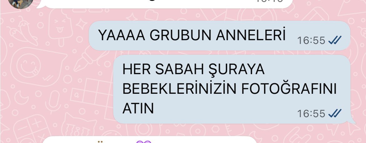 arkadaşım doğurduğu için artık tek sohbet konumuz