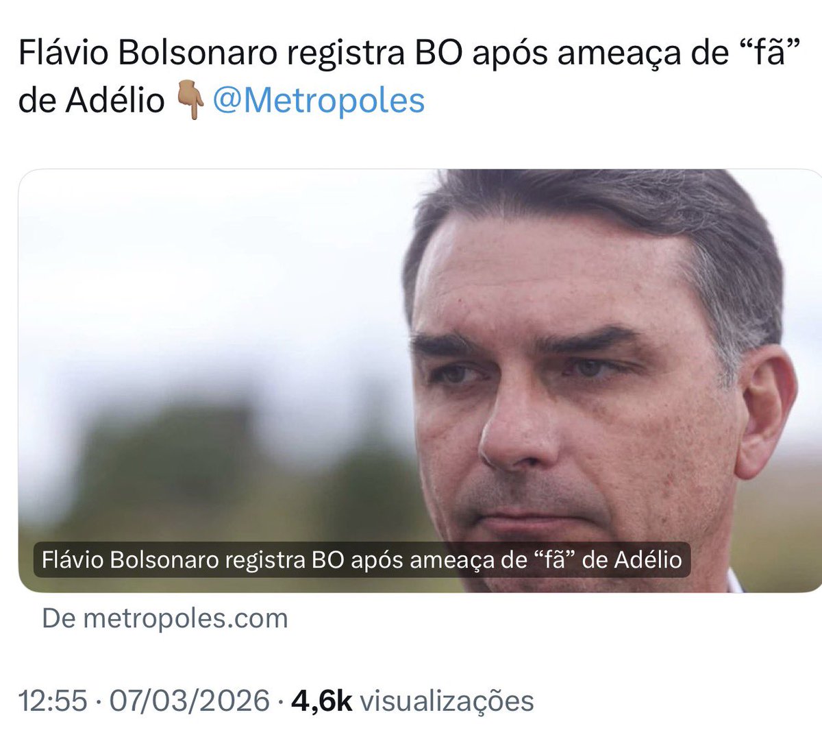 O mesmo “amor” criado pela imprensa e pelo sistema parece que quer coincidentemente se repetir pelo bem da democracia. 

Assassinar Jair Bolsonaro é o objetivo final, mas seus filhos estão no caminho!

Não é difícil perceber os movimentos!