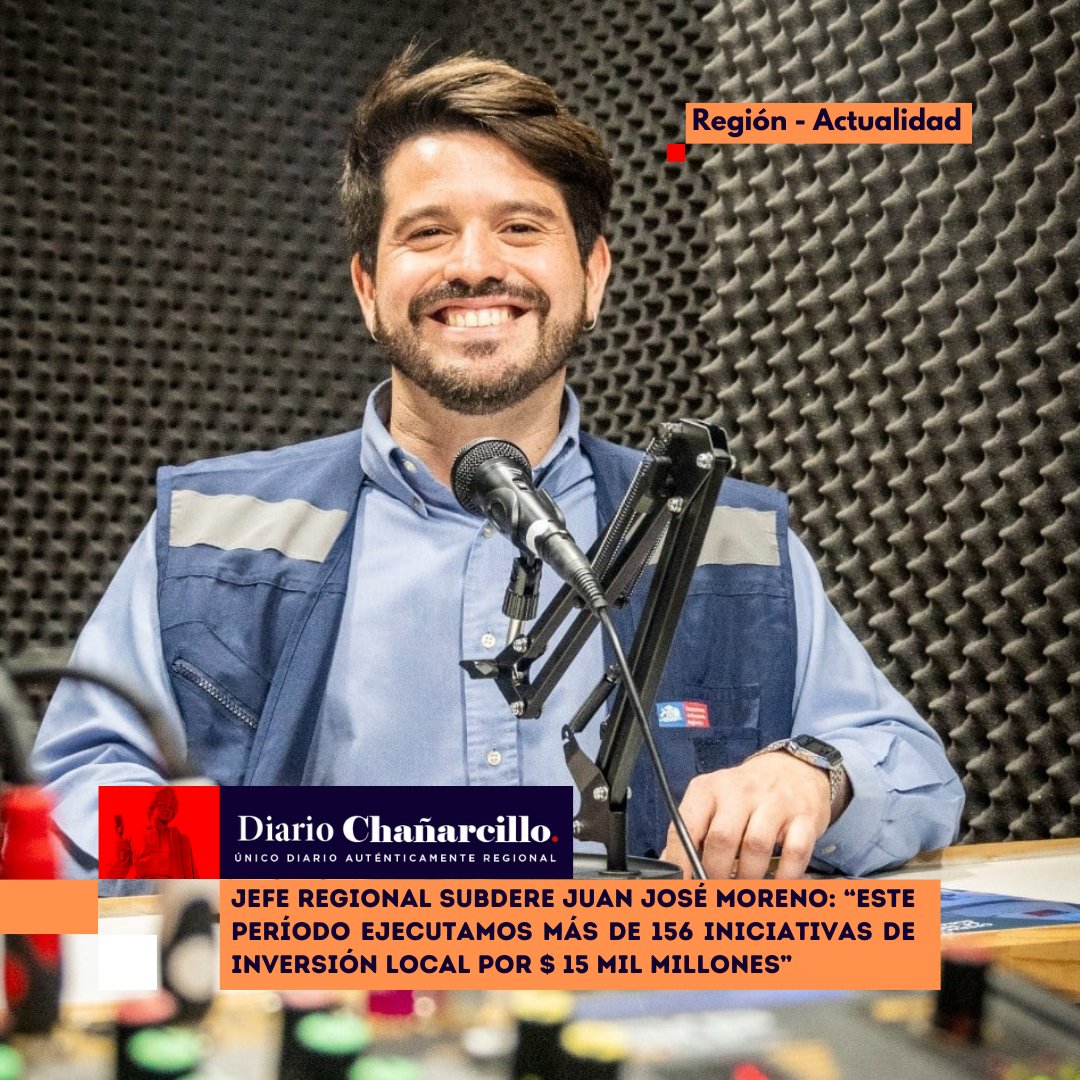 📌 Revisa la entrevista al Jefe de la Unidad Regional de la Subsecretaría de Desarrollo Regional y Administrativo Atacama (Subdere Atacama), Juan José Moreno Figueras, en su visita a #DiarioChañarcillo chanarcillo.cl/jefe-regional-…