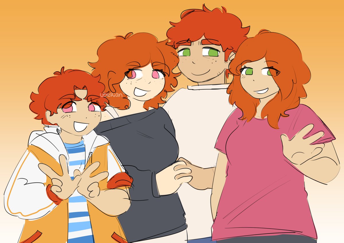 uberiann's tweet photo. OC families c:

Ace, Ai, Jack and Grey https://t.co/m13BdHkiPk