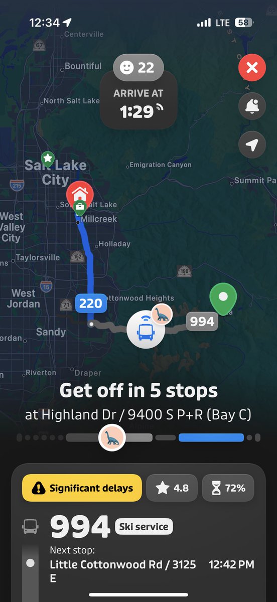 d_munney_'s tweet photo. Need train. 

But seriously, it’s pretty awesome to go home from Alta with two buses and less than a quarter mile of walking. https://t.co/xoIXrFBhDH