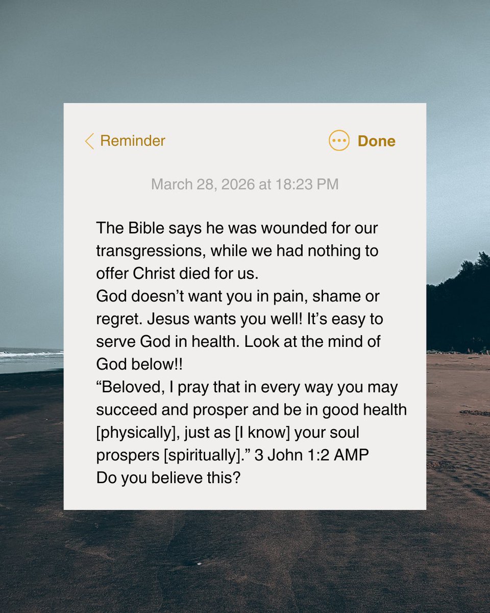 feelfolah's tweet photo. God doesn’t want you sick! It’s time
for your miracle!
👉 https://t.co/P26DsrxBxQ
Reach out to me in DMs or comments—I’d LOVE to pray with you right now. You’re not alone.

#HealingStreams https://t.co/KkaD6oiZmu