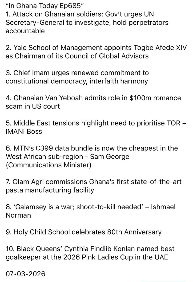 In Ghana Today tweet media