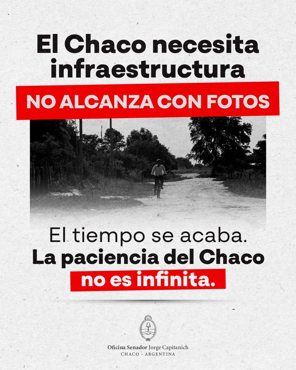 ¿Dónde están los reclamos del Chaco para incluir la vía navegable del Riacho Barranqueras en el sistema de la Hidrovía? Porque vemos que se sacan fotos ahi todos los días. 

¿Dónde están los reclamos por obras viales reales, cuando las nuevas concesiones solo aumentan peajes para